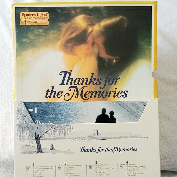 RARE- Reader's Digest "Thanks for the Memories" 1930's-Set Of 8 LP Records Vinyl - Picture 5 of 16